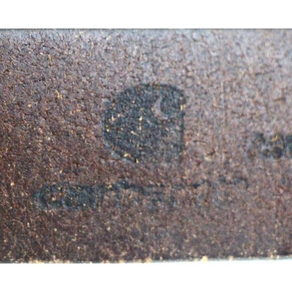 Carhartt BROWN GENUINE LEATHER 1 3/8"Wd CASUAL DRESS MEN'S BELT Sz 34 (t28 - Picture 7 of 14